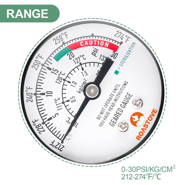 Black case Pressure Cooker Gauge