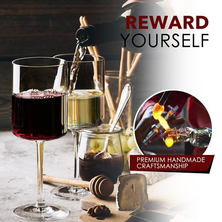 Square Wine Glasses Set of 6 (6 Count)