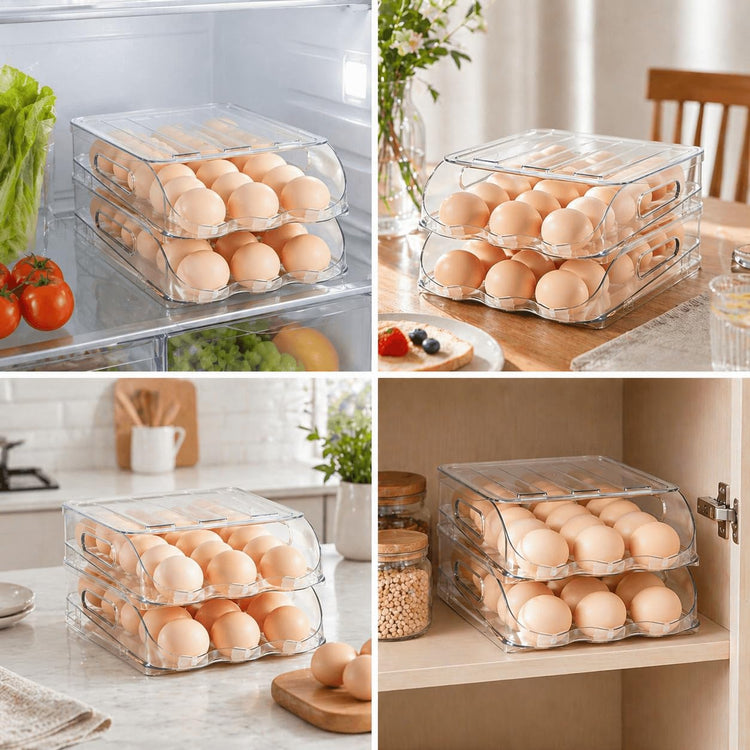 18 Egg Dispenser with Silicone Bumpers