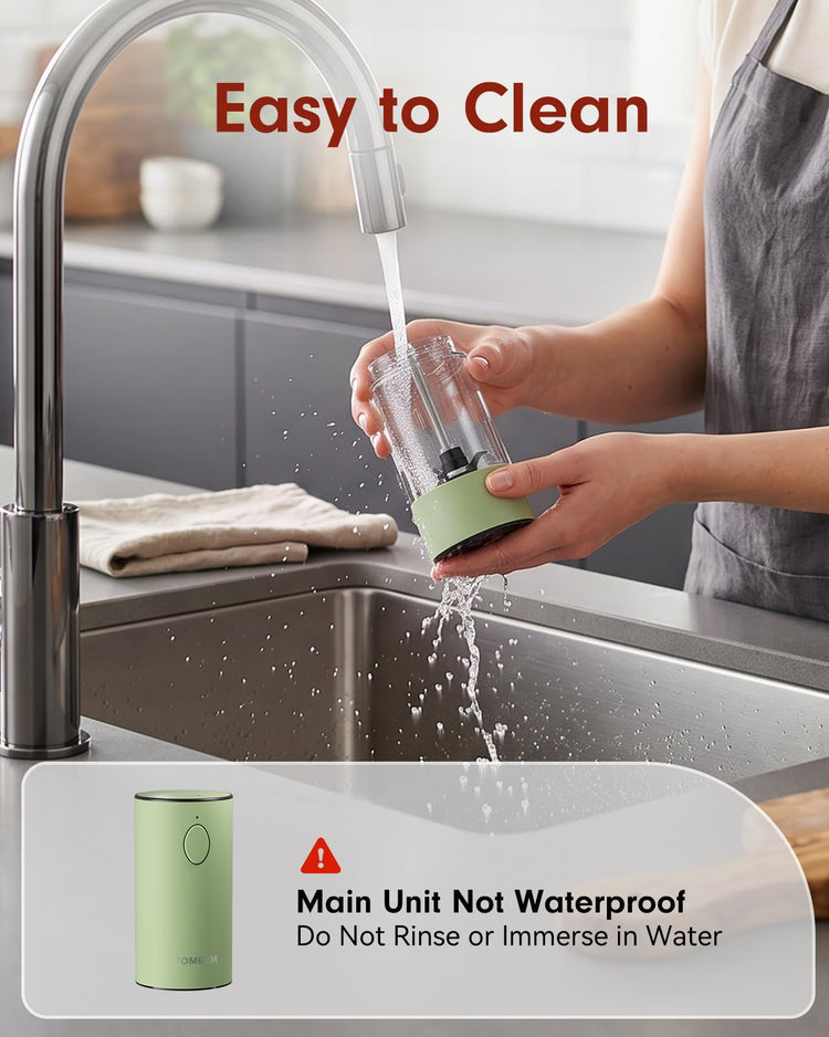 Larger Capacity Rechargeable Electric Salt and Pepper Grinder Set