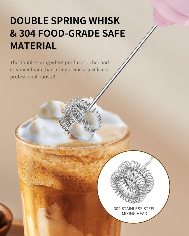 Portable Rechargeable Milk Frother Handheld