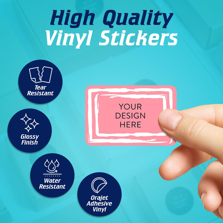 Custom Vinyl Stickers Your Image (100 Count)