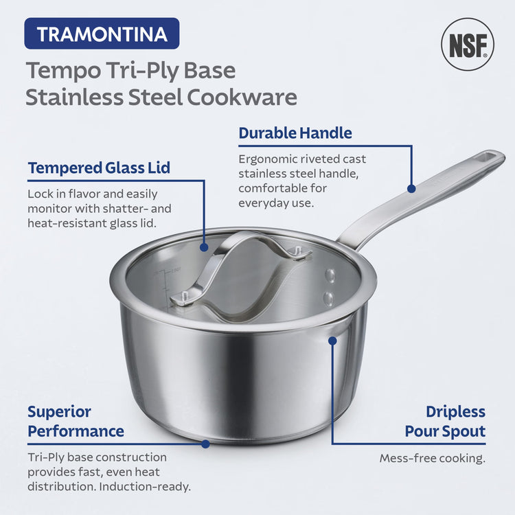 Tempo Tri Ply Base Stainless Steel 14 (14 Count)