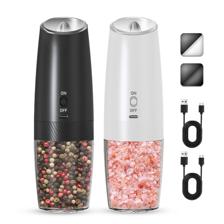 Rechargeable Salt Pepper Grinder Set (2 Count)