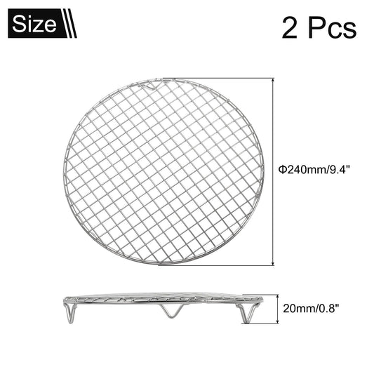 2 Pcs Round Cooking Rack with Legs (2 Count)