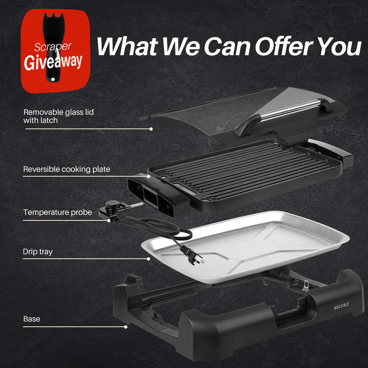Smokeless Indoor Grill 1800