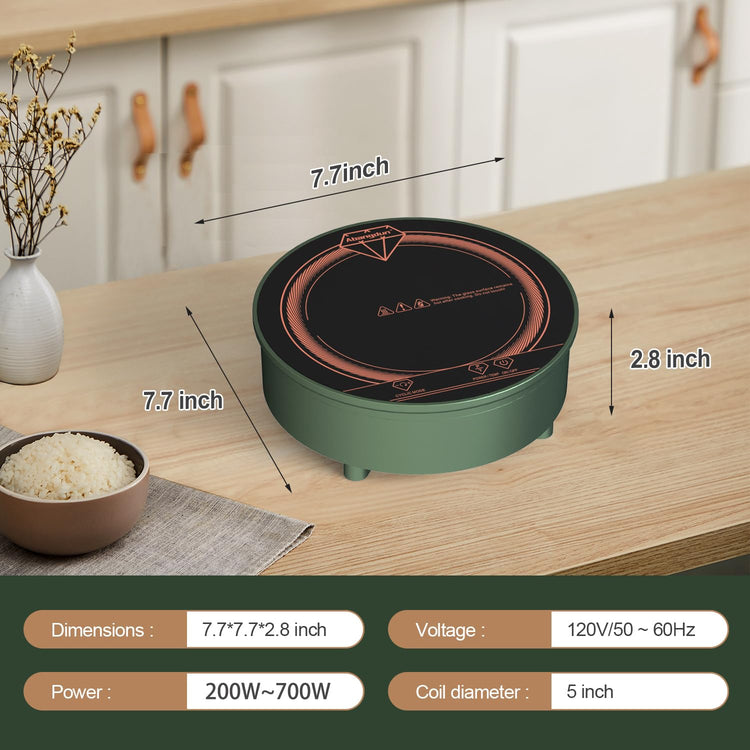 700W Mini Induction Cooktop for Moka Pot