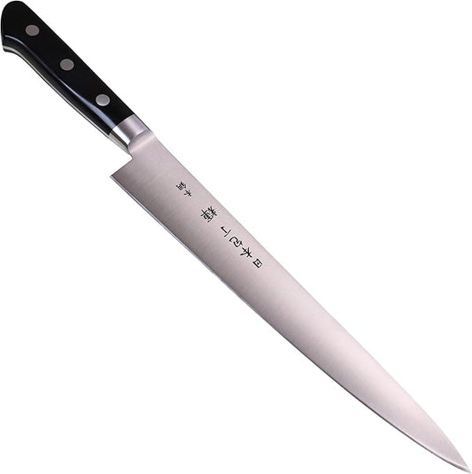 Kagayaki CarboNext Japanese Chef’s Knife, KC-8ES Professional Sujihiki Knife, High Carbon Tool Steel Pro Kitchen Knife with Ergonomic Pakka Wood Handle, 9.4 inch