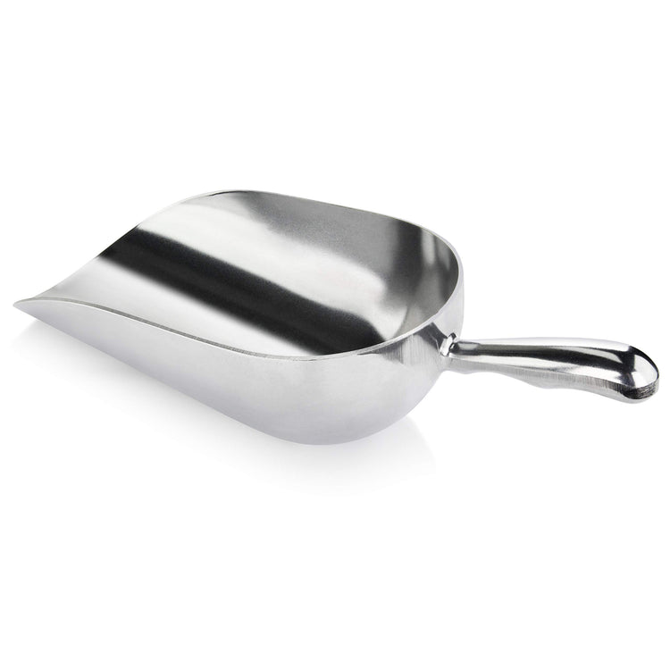 34608 One Piece Cast Aluminum Round Bottom Bar Ice Flour Utility Scoop