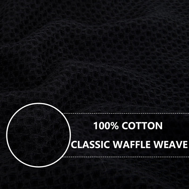 100% Cotton Waffle Weave Kitchen Dish Towels 4 (4 Count)