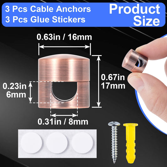 3 Sets Charger Holders for Cords (3 Count)
