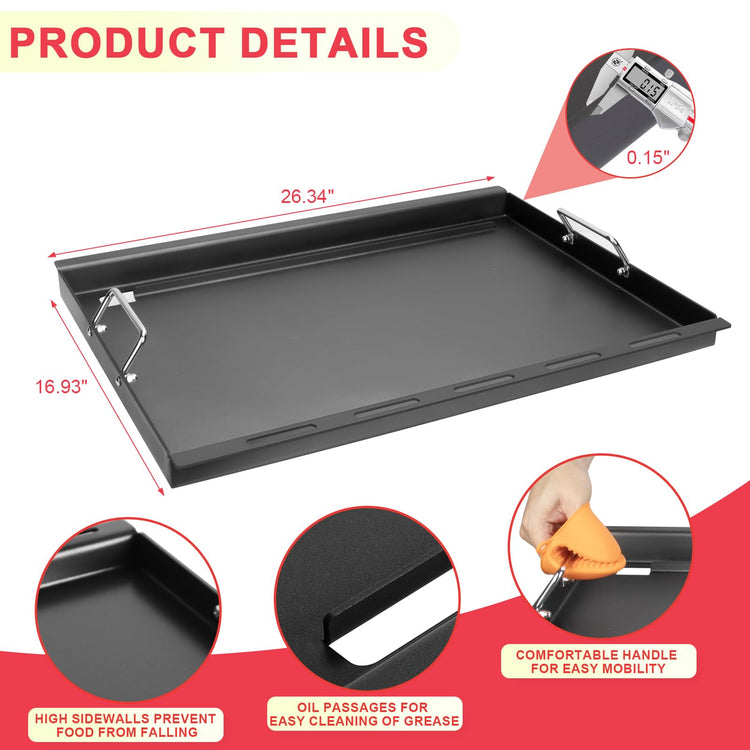 Full Size Griddle Inserts for Nexgrill Home Depot 4