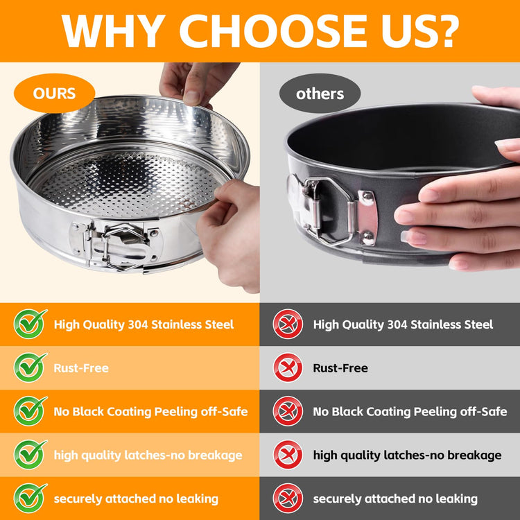10 Inch Springform Pan for Baking