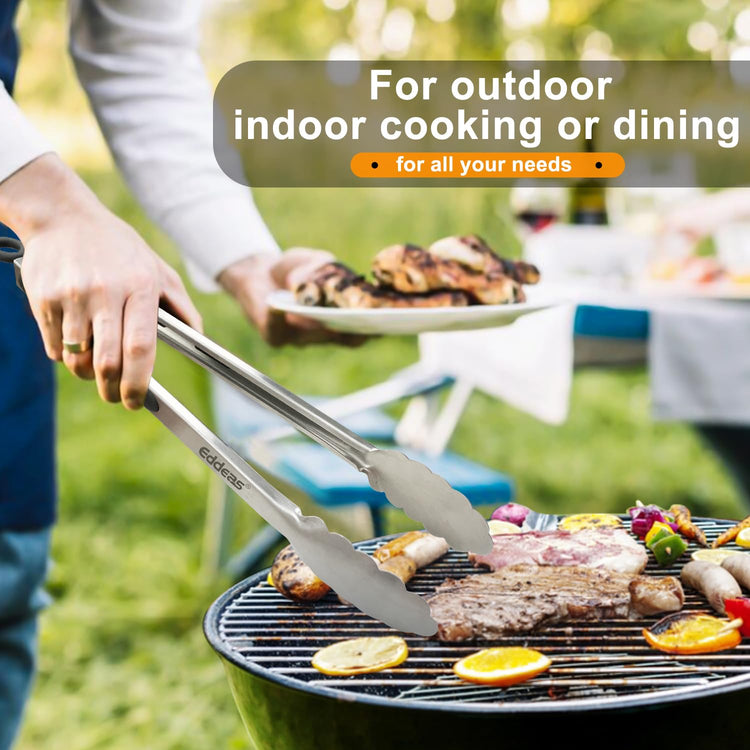 Grill Tongs 17 Inch Extra Long BBQ Tongs