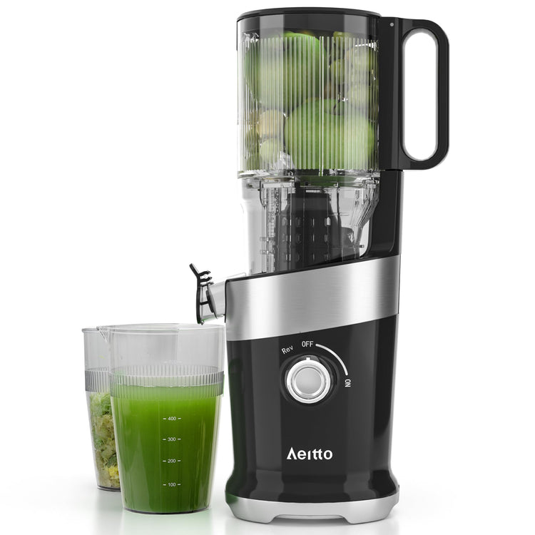 Cold Press Juicer with 4.9" Large Feed Chute