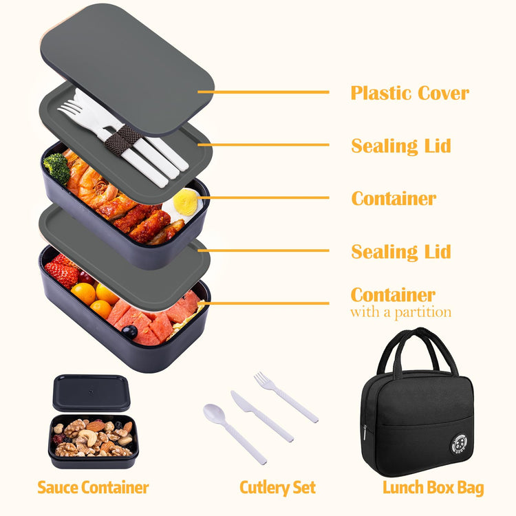 Bento Box with Lunch Bag Microwavable All