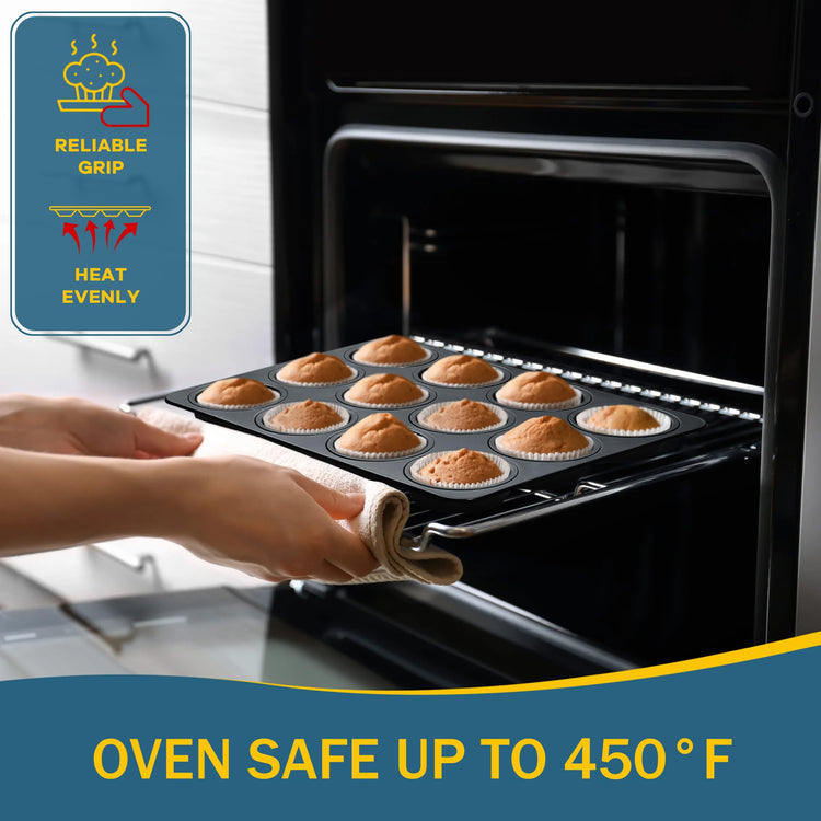 Nonstick Muffin Pan 12 Cups Set of 2 (2 Count)