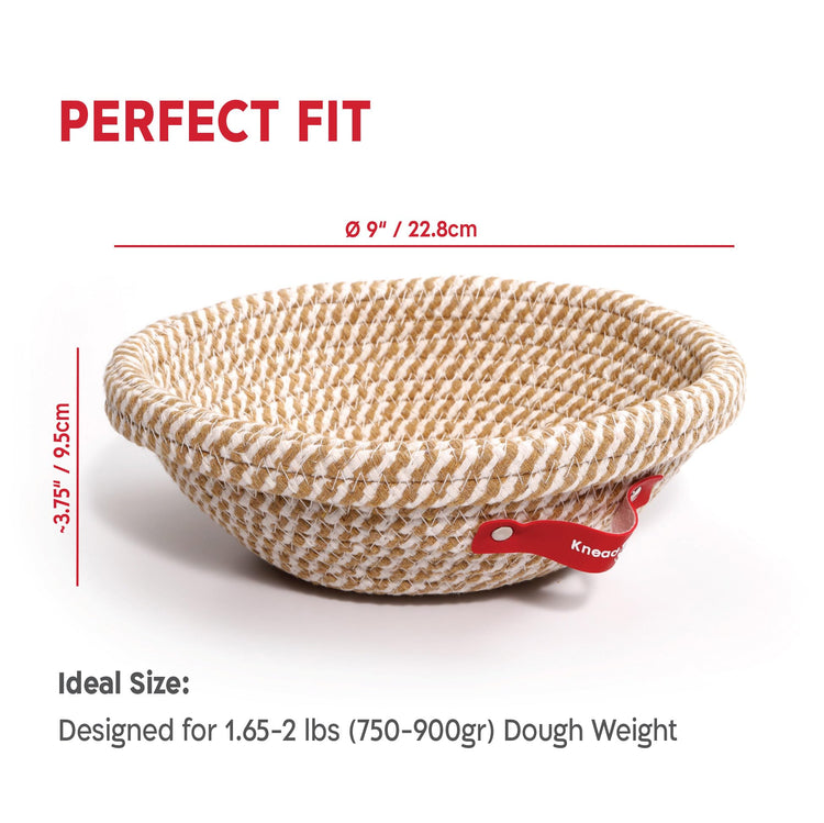 Cotton Rope Banneton Bread Proofing Basket Set (2 Count)