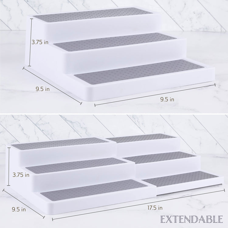 3 Tier Expandable Spice Rack Organizer for Cabinet