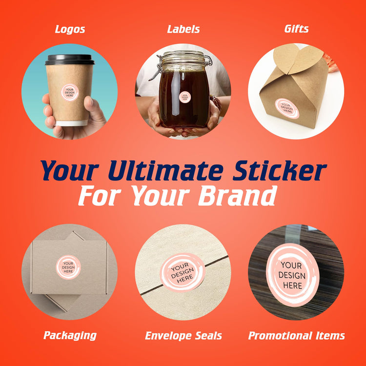 100 Custom Vinyl Stickers (100 Count)