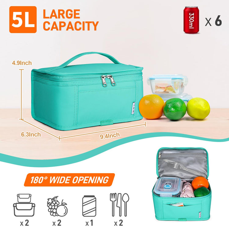 NOL Small Lunch Bag Mini Lunch Box Insulated Lunch Bag for Men