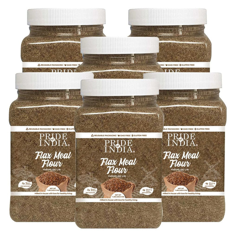PACK of 6 Flax Meal Flour 1 lbs (96 Ounce)