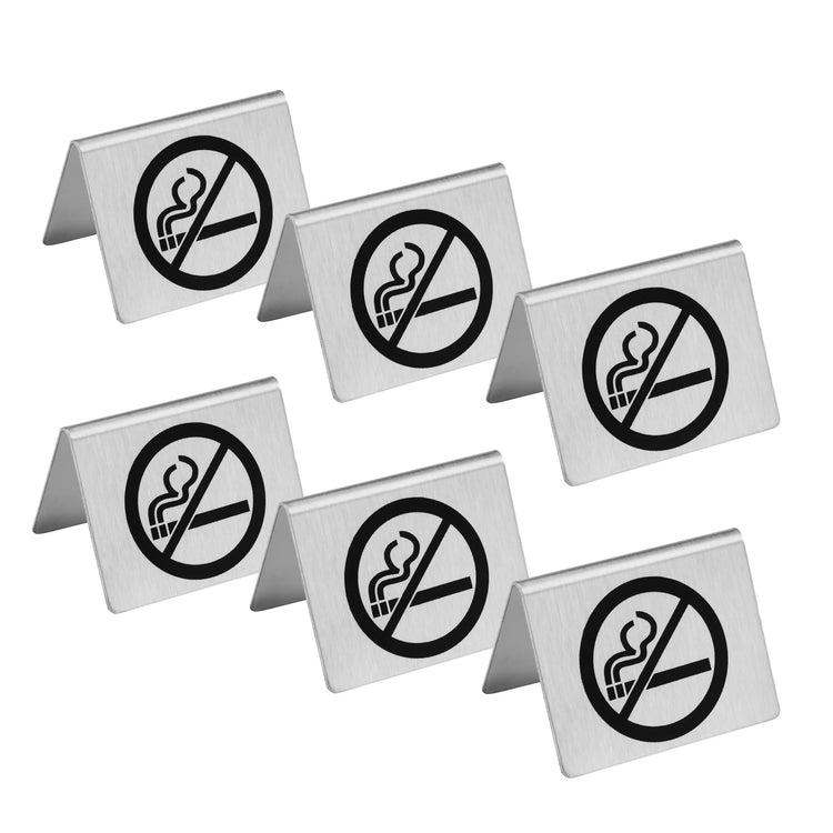 Stainless Steel Table Tent Sign (6 Count)