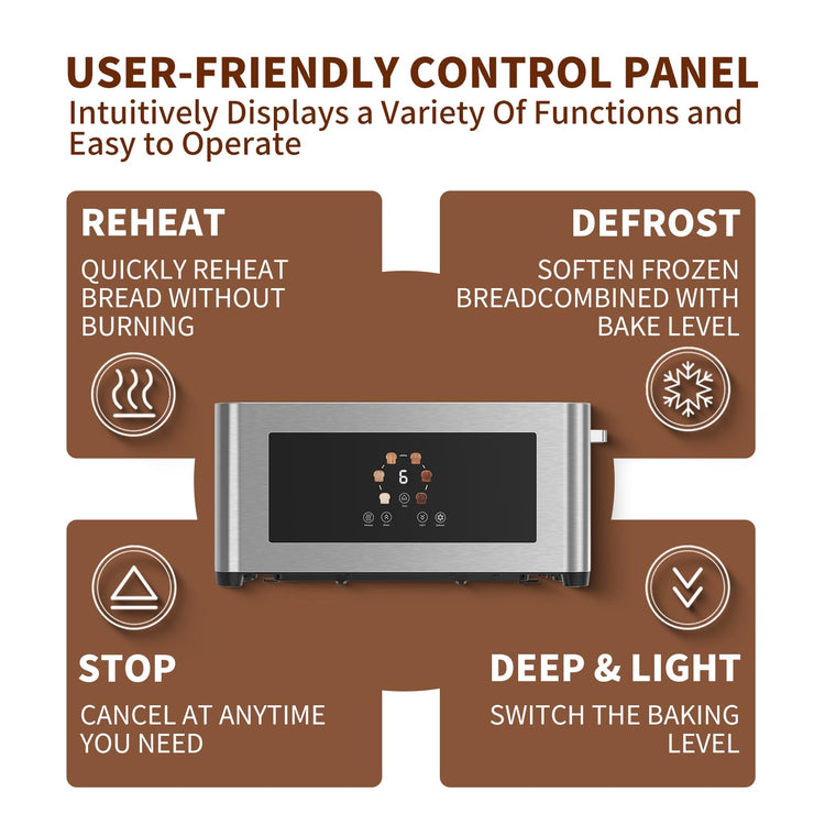 Touch Screen Smart Toaster 4 Slice