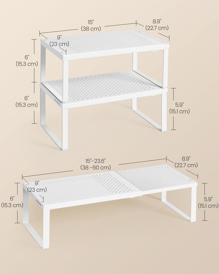 Spice Rack Expandable Kitchen Countertop Shelf