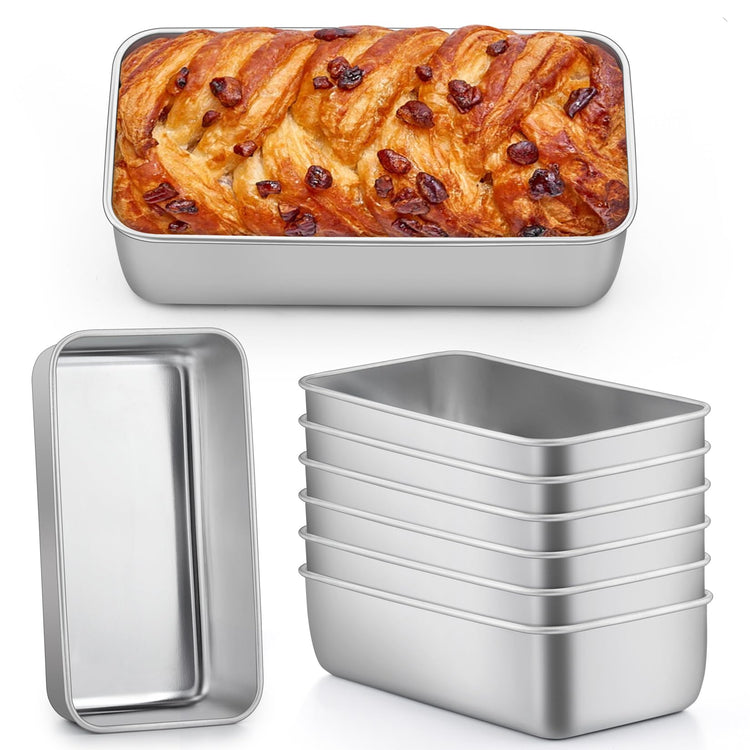 Loaf Pan 9 x 5 Inch Stainless Steel Bread Pan (8 Count)