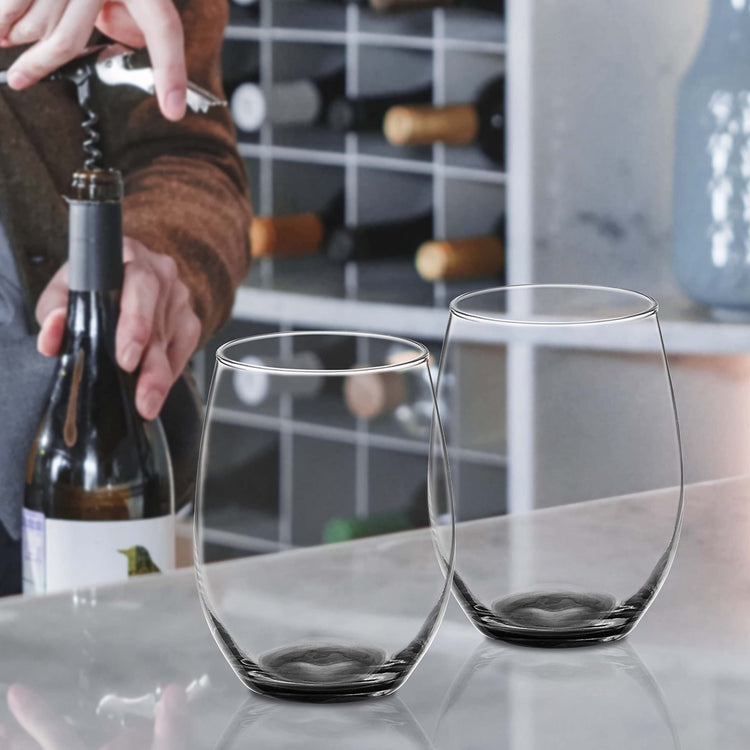 10 ARC Stemless Wine Glasses Set (10 Count)