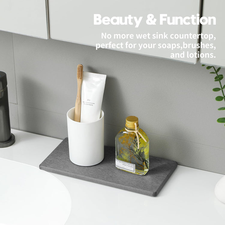 2PCS 10"x 5" Large Bathroom Sink Vanity Trays (2 Count)