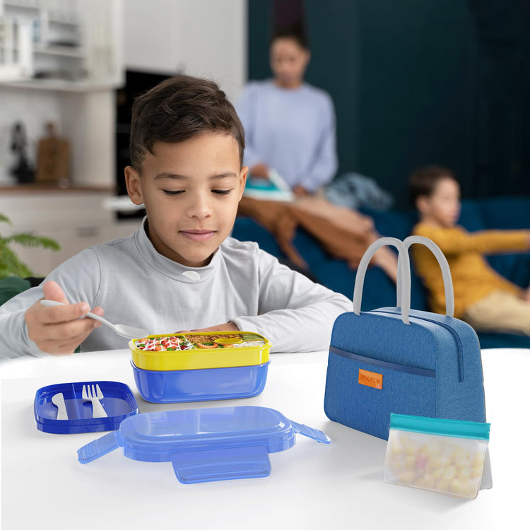 Leakproof Bento Box & Insulated Lunch Bag Set