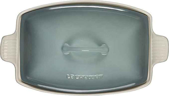 Le Creuset Heritage Stoneware Deep Baker with Lid, 4.5qt., Sea Salt