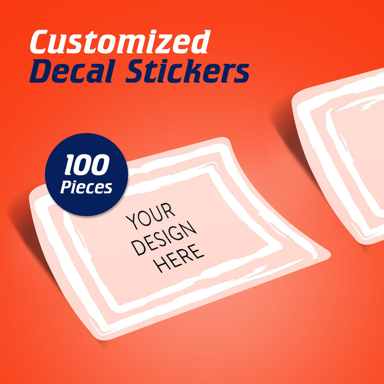 Custom Vinyl Stickers Your Image (100 Count)