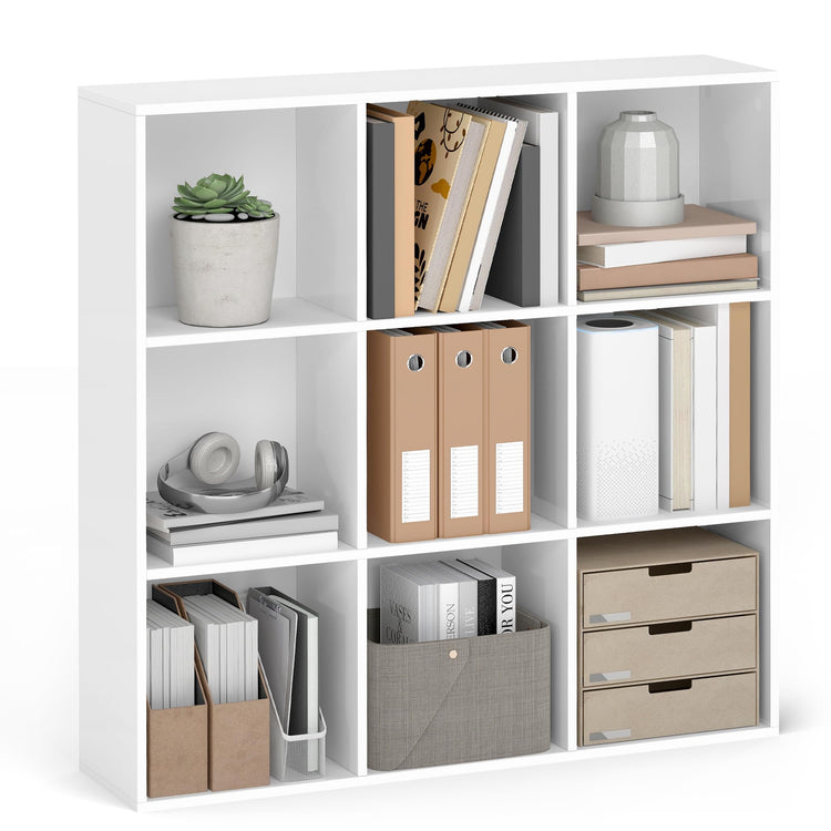 Bookcase Cube Shelf with 9 Compartments