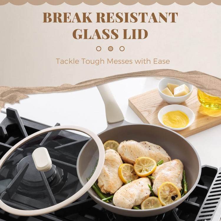 Nonstick Frying Pan with Lid