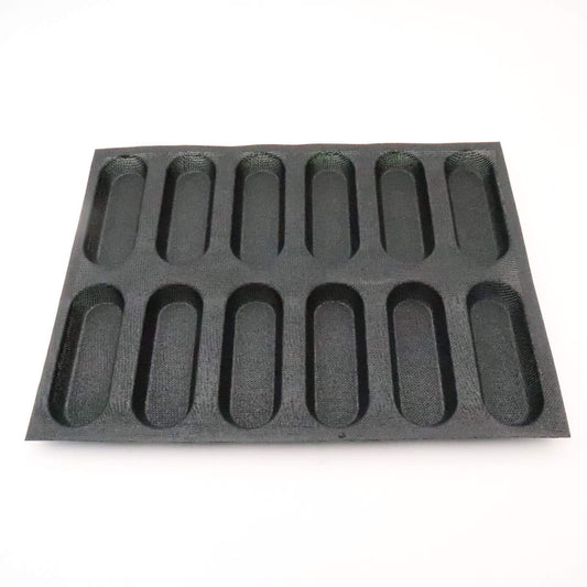 Silicone Hot Dog Bread Forms Mini Baby Sandwich Baking Molds Food grade Perforated Eclair Sheets for Home Oven
