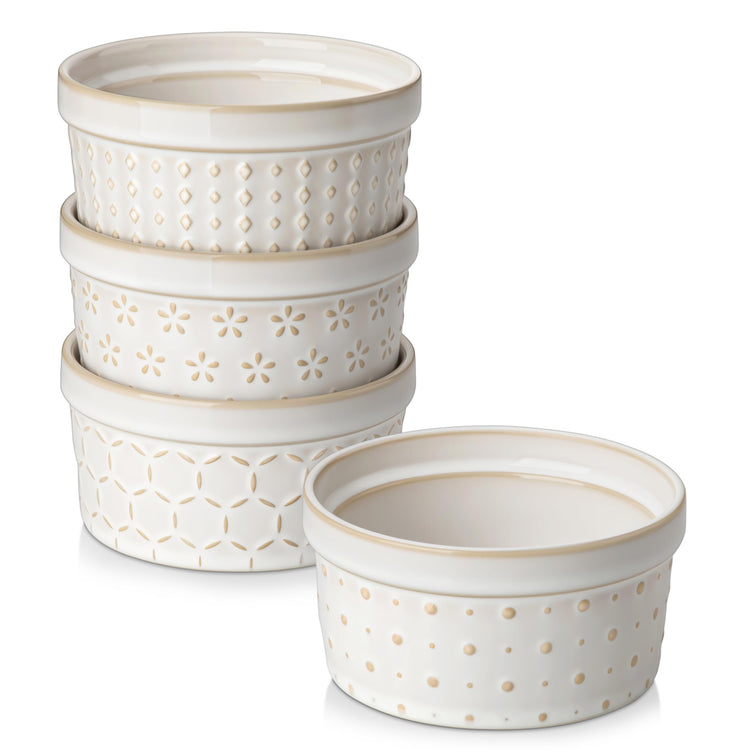 8 oz Ceramic Ramekins Set of 4