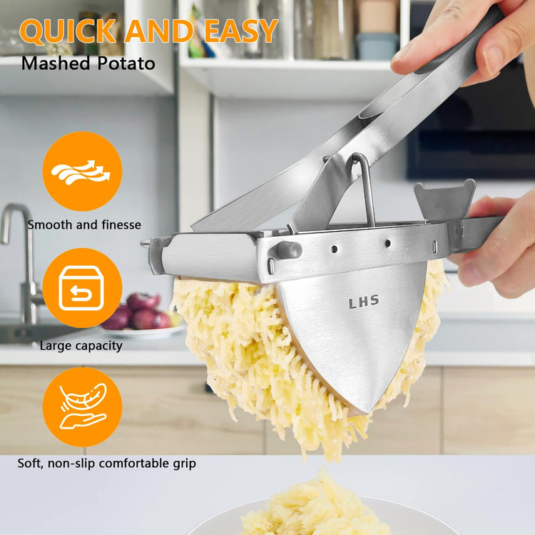 Stainless Steel Potato Ricer and Masher