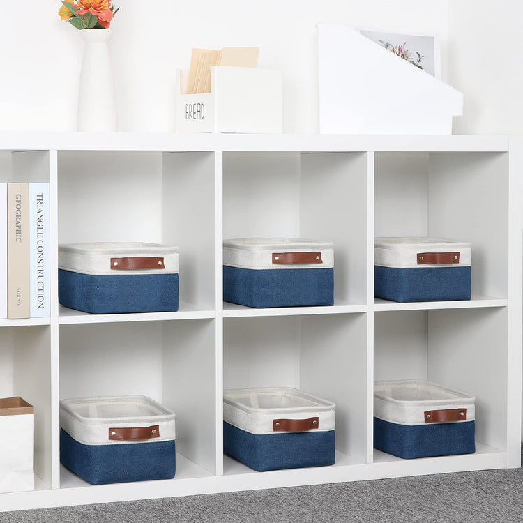 Set of 6 Small Baskets for Organizing (6 Count)