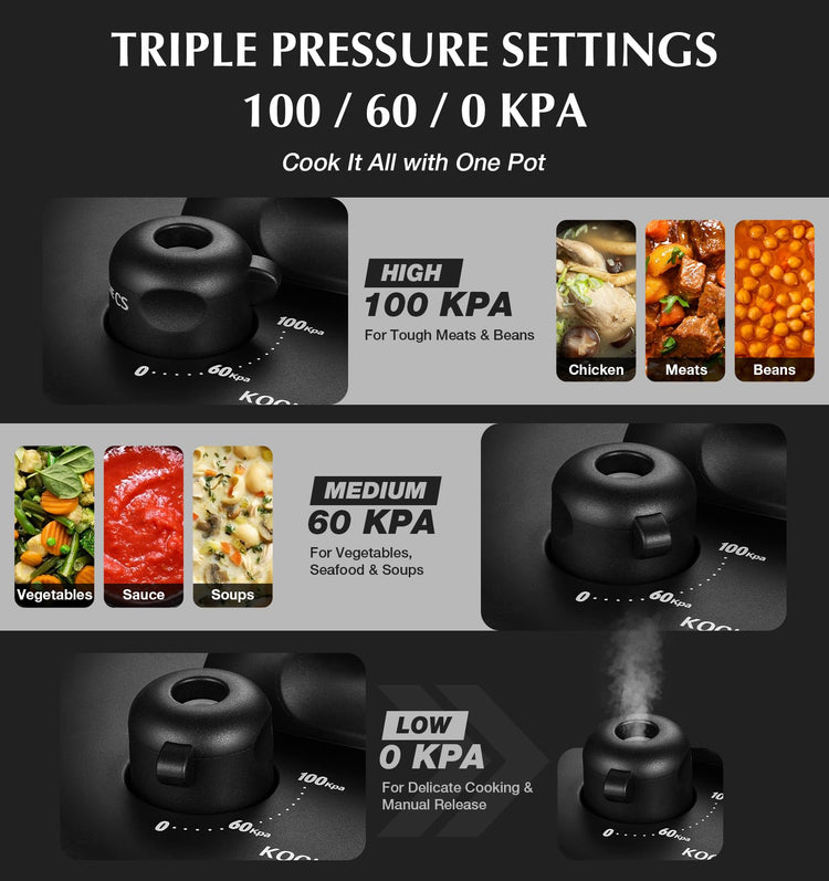 Stainless Steel Pressure Cooker 8.5QT