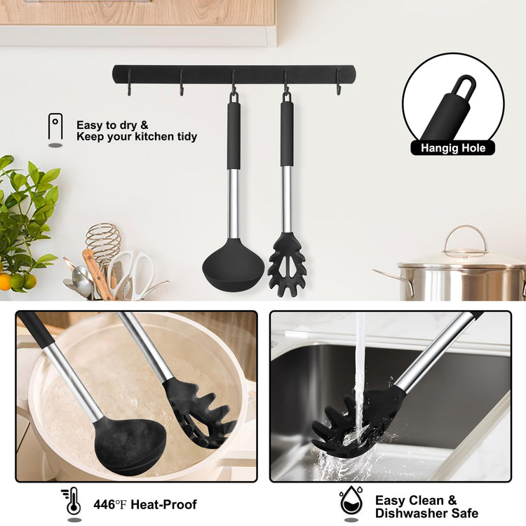Silicone Pasta Fork and Ladle (2 Count)