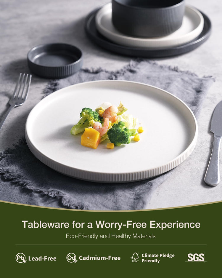 Star Stoneware Dinnerware Sets for 8 (24 Count)
