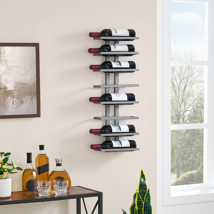 8 Tier Wall Mount Wine Rack (8 Count)