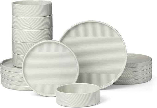 Lenox 899194 Modulus 18-Piece Dinnerware Set, Service For 6
