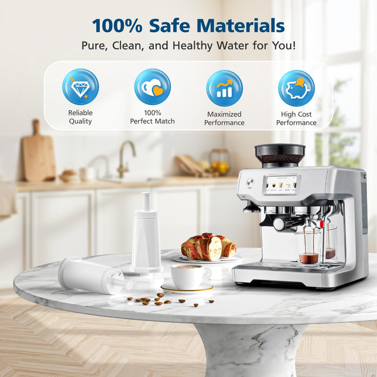 6 Pack Upgrade Water Filters Compatible with Breville BES880 Barista Touch (6 Count)