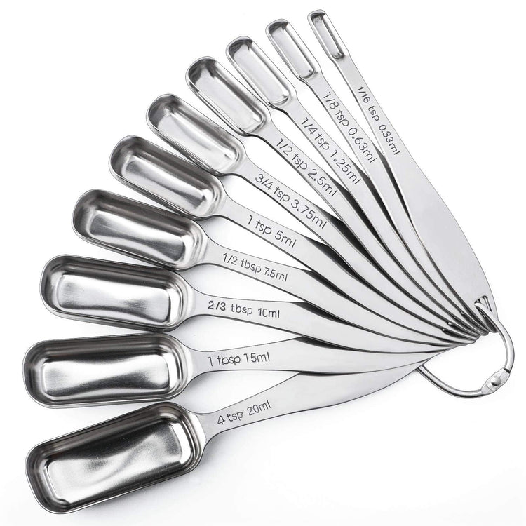 Stainless Steel Measuring Spoons Set of 10 (10 Count)