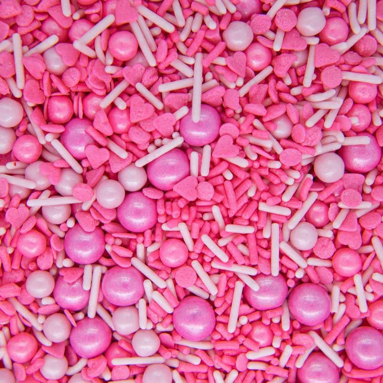 Valentines Day Heart Sprinkles Pink