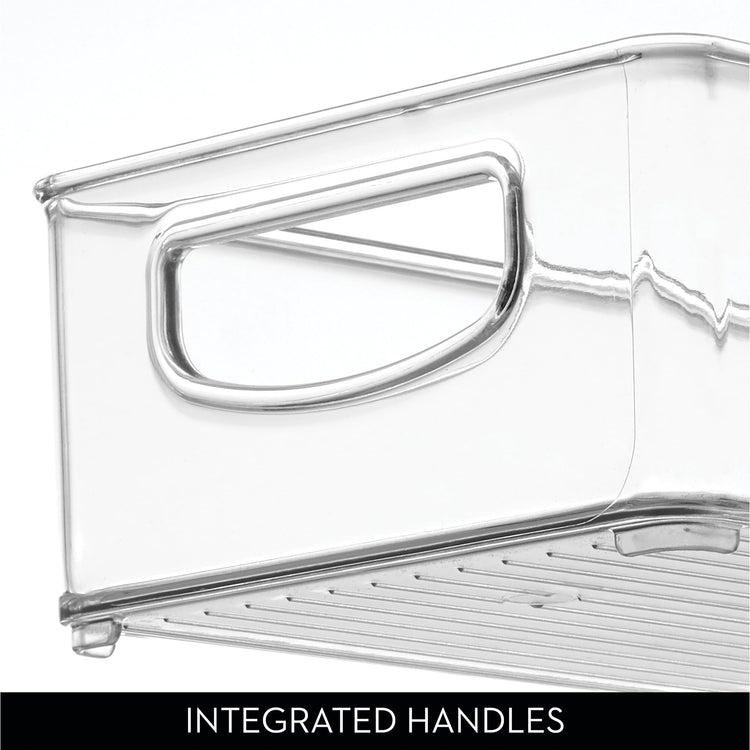 Slim Extra Long Clear Storage Bin (4 Count)